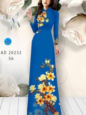 vai ao dai hoa dao co truyen nam nay 99236