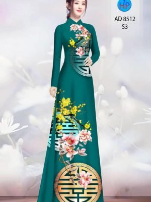 vai ao dai hoa dao don tet co truyen dep 1002221