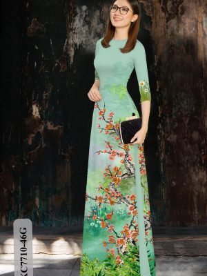 vai ao dai hoa dao mua xuan co truyen long lanh 182181