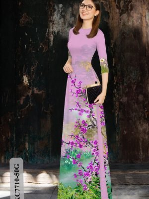 vai ao dai hoa dao mua xuan dang ngoc long lanh 02168