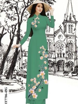 vai ao dai hoa dao ton dang ngoc thanh lich 63262