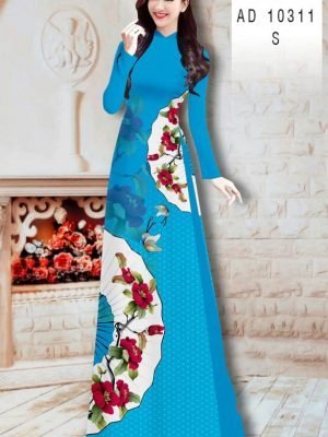 vai ao dai hoa hong gia re thanh lich 1533128