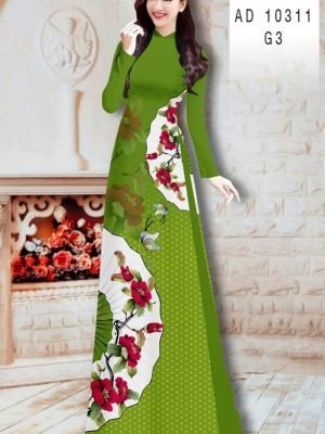 vai ao dai hoa hong rat duyen cuc dep 133166