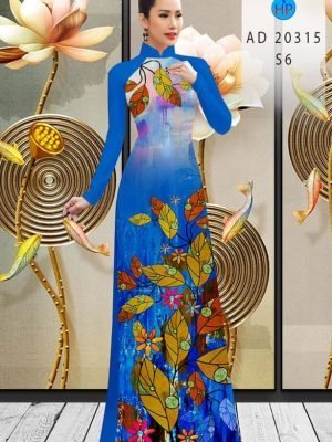 vai ao dai hoa in 3d co truyen dam tham 1495150