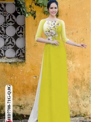 vai ao dai hoa in 3d rat re long lanh 54837