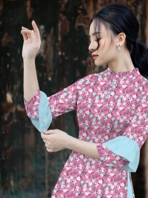 vai ao dai hoa nhi gia re long lanh 1817300