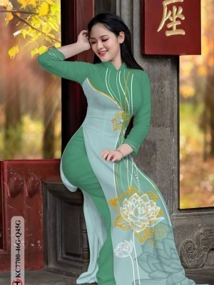 vai ao dai hoa sen rat duyen duoc tim nhieu 1415177