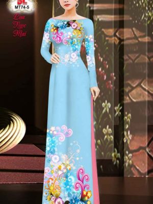 Vải Áo Dài Hoa In 3D AD MT74 27