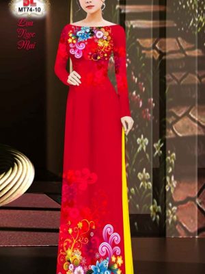 Vải Áo Dài Hoa In 3D AD MT74 32
