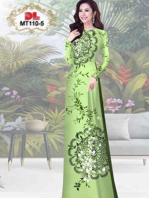 Vải Áo Dài Hoa In 3D AD MT110 23