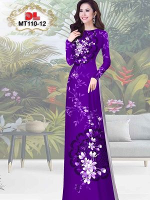 Vải Áo Dài Hoa In 3D AD MT110 27