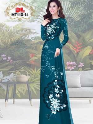 Vải Áo Dài Hoa In 3D AD MT110 28