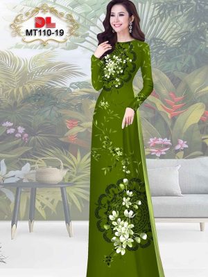 Vải Áo Dài Hoa In 3D AD MT110 29