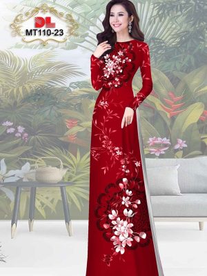 Vải Áo Dài Hoa In 3D AD MT110 30