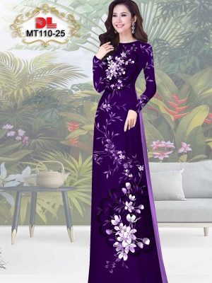 Vải Áo Dài Hoa In 3D AD MT110 31