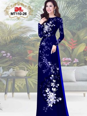 Vải Áo Dài Hoa In 3D AD MT110 32
