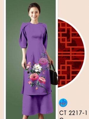 Vải Áo Dài Hoa In 3D AD CT2217 24