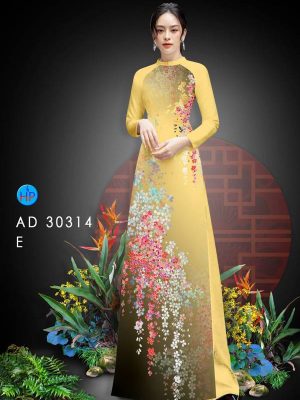 Vải Áo Dài Hoa In 3D AD 30314 29