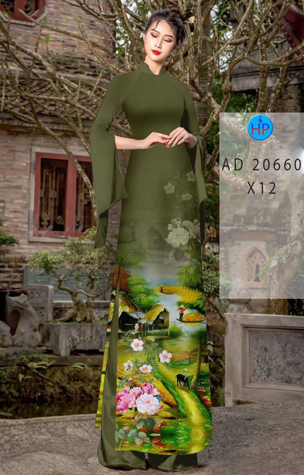 Vải Áo Dài Phong Cảnh AD 20660 35