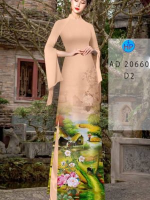 Vải Áo Dài Phong Cảnh AD 20660 19