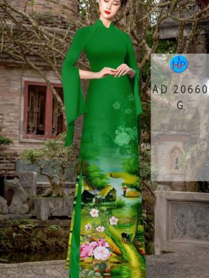 Vải Áo Dài Phong Cảnh AD 20660 21