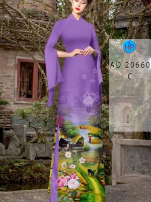 Vải Áo Dài Phong Cảnh AD 20660 24
