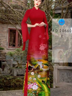 Vải Áo Dài Phong Cảnh AD 20660 32