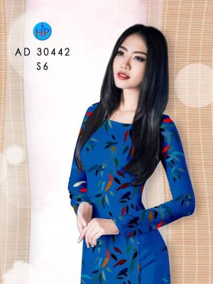 Vải Áo Dài Hình Lá AD 30442 30