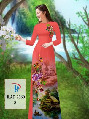 Vải Áo Dài Phong Cảnh AD HLAD 2860 30