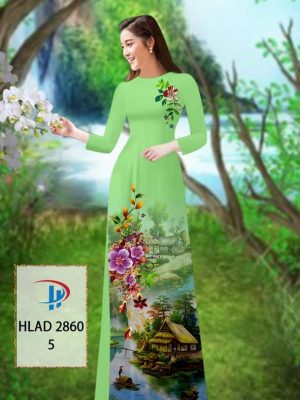 Vải Áo Dài Phong Cảnh AD HLAD 2860 42