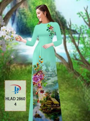 Vải Áo Dài Phong Cảnh AD HLAD 2860 47