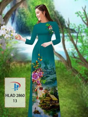 Vải Áo Dài Phong Cảnh AD HLAD 2860 48