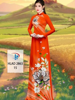 Vải Áo Dài Hoa Sen AD HLAD 2863 26