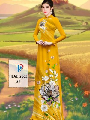 Vải Áo Dài Hoa Sen AD HLAD 2863 32