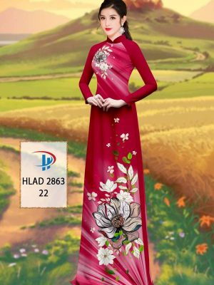 Vải Áo Dài Hoa Sen AD HLAD 2863 33
