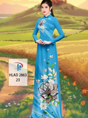 Vải Áo Dài Hoa Sen AD HLAD 2863 34