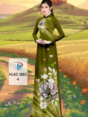 Vải Áo Dài Hoa Sen AD HLAD 2863 40