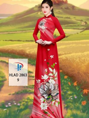 Vải Áo Dài Hoa Sen AD HLAD 2863 45
