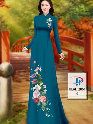 Vải Áo Dài Hoa In 3D AD HLAD 2861 27