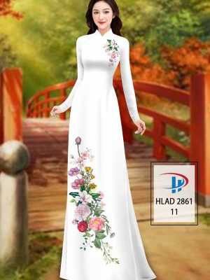 Vải Áo Dài Hoa In 3D AD HLAD 2861 29