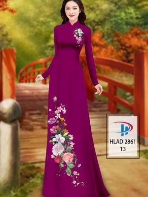 Vải Áo Dài Hoa In 3D AD HLAD 2861 31