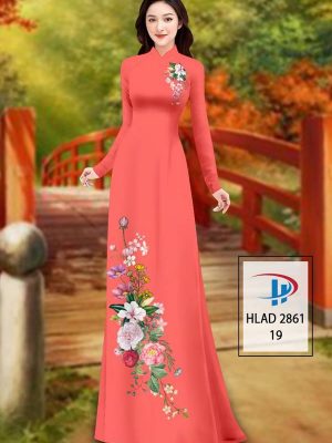 Vải Áo Dài Hoa In 3D AD HLAD 2861 37