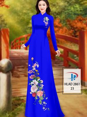 Vải Áo Dài Hoa In 3D AD HLAD 2861 41