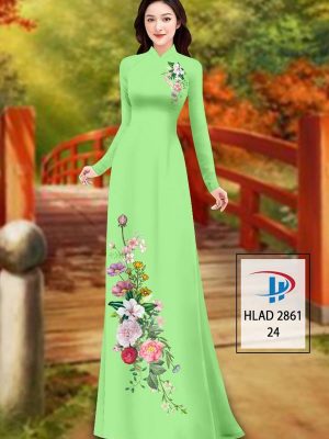 Vải Áo Dài Hoa In 3D AD HLAD 2861 42