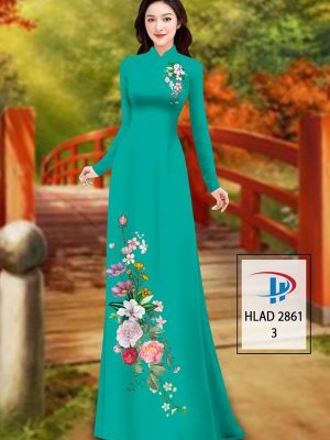 Vải Áo Dài Hoa In 3D AD HLAD 2861 46