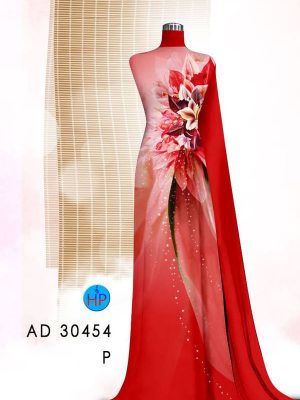 Vải Áo Dài Hoa Ly AD 30454 21