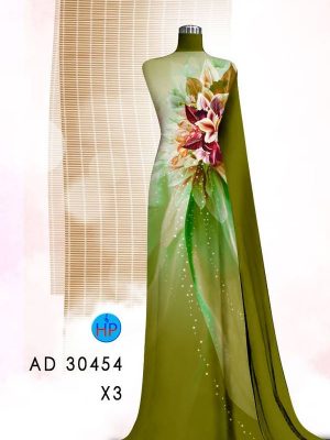 Vải Áo Dài Hoa Ly AD 30454 32