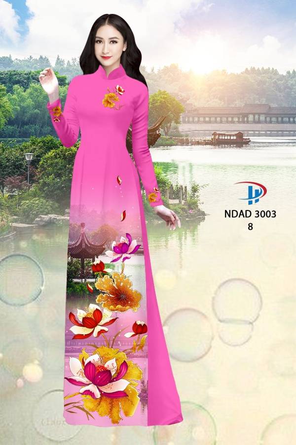 Vải Áo Dài Phong Cảnh AD NDAD 3003 49