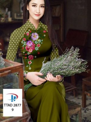 Vải Áo Dài Hoa In 3D AD TTAD 2877 25