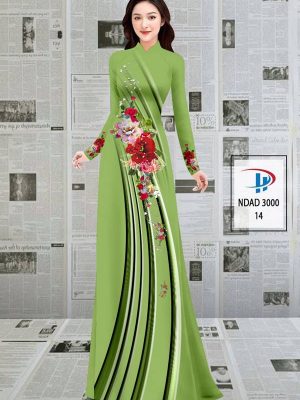 Vải Áo Dài Hoa In 3D AD NDAD 3000 29